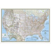 USA Väggkarta NGS 1:4,56milj 